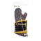 San Jamar 17 in. WebGuard Plus Fabric Bestguard Oven Mitt - Black (1-Pair)
